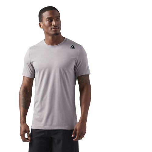 T-shirt Reebok Les Mills Bodycombat Dual Blend L Gris
