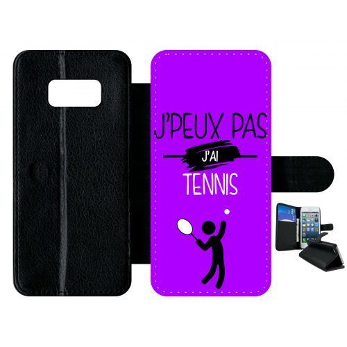 Etui à rabat samsung galaxy s8 j peux pas j ai tennis 7