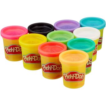 Pâte à modeler PLAY-DOH - Couleurs Party Tube - 10 pots de 28g