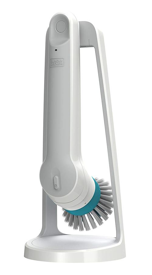 Brosse de nettoyage motorisée - Turbo brosse avec extension - Etanche - Autonomie : 1h30 - Batterie Lithium-ion - Multi-surfaces
