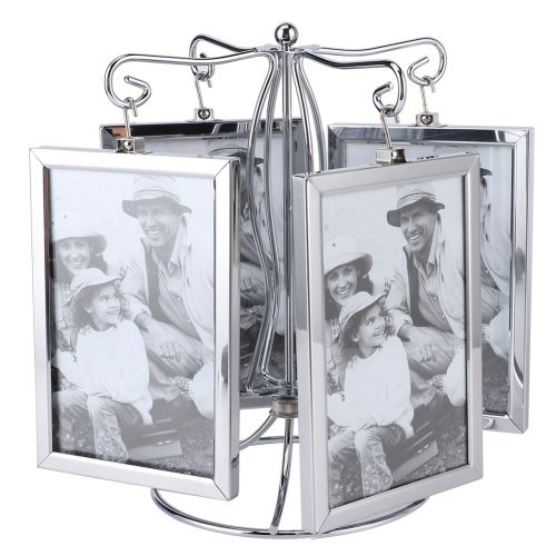 Cadre photo rotatif en métal