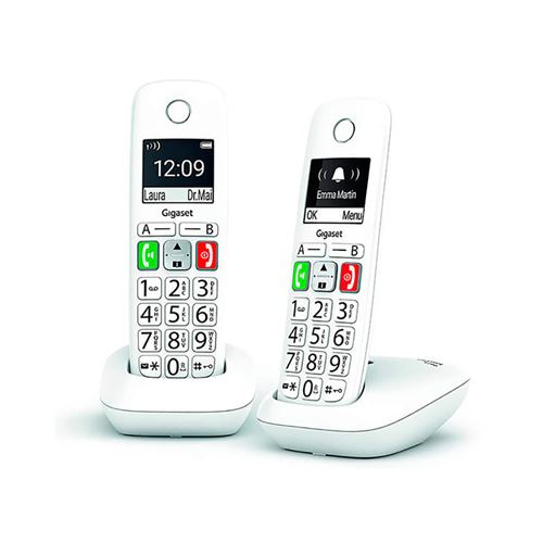 Téléphone sans fil Dect Gigaset E290 DUO Blanc