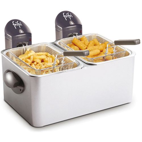 FRIFRI frifri - friteuse double 2x4,5l 2x3200w inox - fi.1998