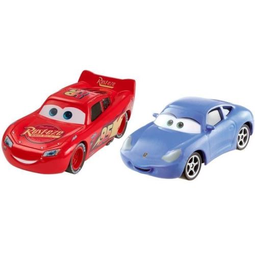 Cars - pack 2 véhicules lightning mcqueen & sally mattel dxw05
