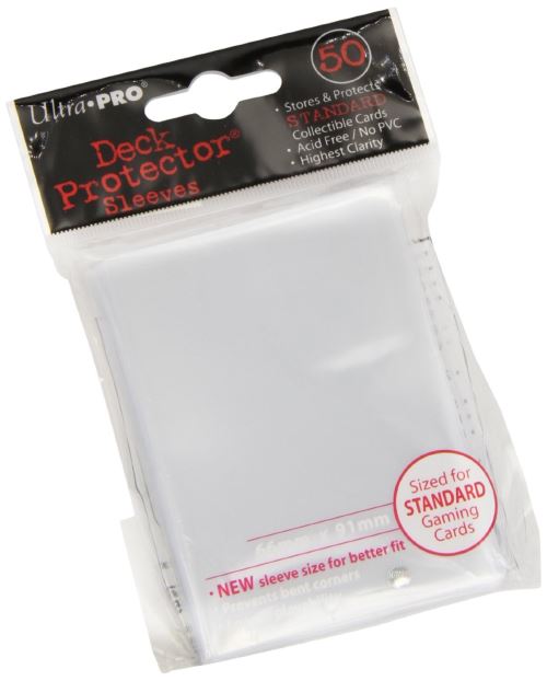 Protège-cartes 66 x 91 mm format US - transparent - paquet de 50
