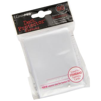 Protège-cartes 66 x 91 mm format US - transparent - paquet de 50