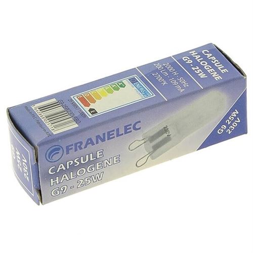 Ampoule four 25w halogene g9 pour Four Bosch, Hotte Bosch, Micro-ondes Bosch, Four De dietrich, Four Miele, Radiateur Siemens, Four Siemens, Hotte Sie
