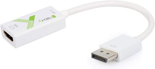 Techly 108668 Adaptateur Displayport v1.2 vers HDMI 4K@60Hz Blanc