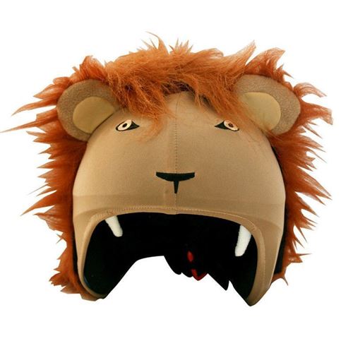 Housse de casque fantaisie - Coolcasc - Cclio - Lion marron - Taille unique