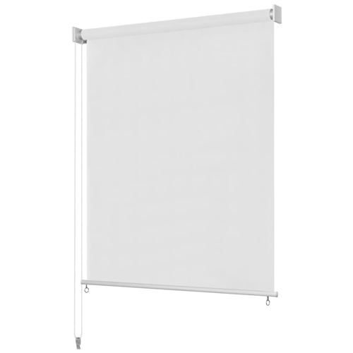 vidaXL Rolgordijn voor buiten 180x140 cm wit