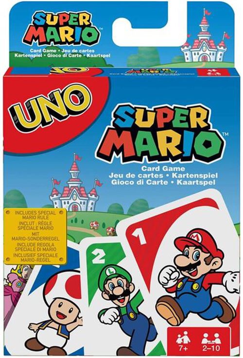 Boite de Jeu de cartes Mattel Uno Super Mario Bros