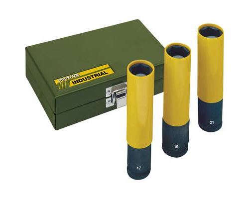 Jeu de douilles à choc 6 pans extérieurs 3 pièces Proxxon Industrial 23 970 Propulseur: 1/2 (12.5 mm) 1 set