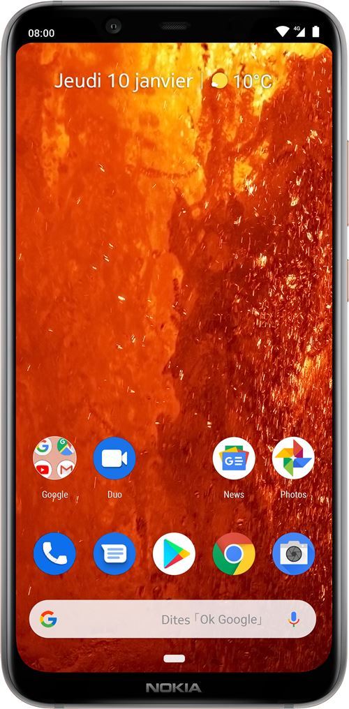Smartphone Nokia 8.1 Double SIM 64 Go Rouge