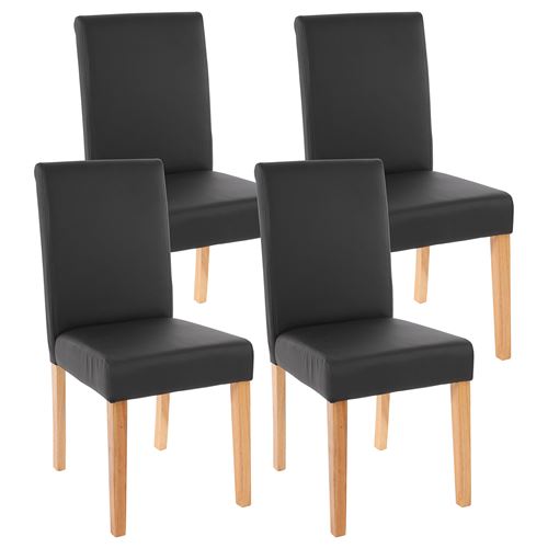 Générique Noir Lot De 4 Chaise Mendler H. 90 Cm Non Empilable Non Pliable En Bois Interieur - Image 1