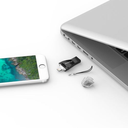PhotoFast 4K iReader S iOS mircoSD Card Reader noir