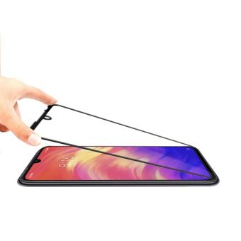 Protection écran Verre Trempé Pour Xiaomi Redmi Note 7 - Bord Noir - Premium - Neuf
