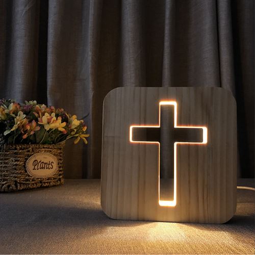Lampe de bureau fullosun F1 - Forme en croix Lumière LED blanche chaude - USB
