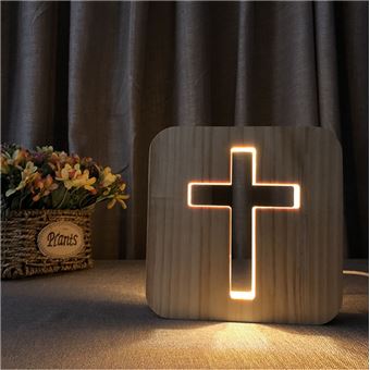 Lampe de bureau fullosun F1 - Forme en croix Lumière LED blanche chaude - USB - 1