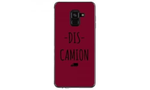 Coque souple pour Samsung Galaxy A8 2018 avec impression Motifs Dis Camion bordeau