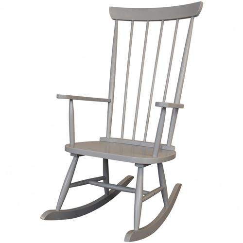 Vipack ERIK Chaise à bascule 124cm Grise