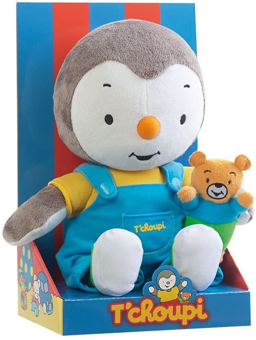 Peluche T choupi avec ourson Jemini 30 cm Peluche Achat prix fnac