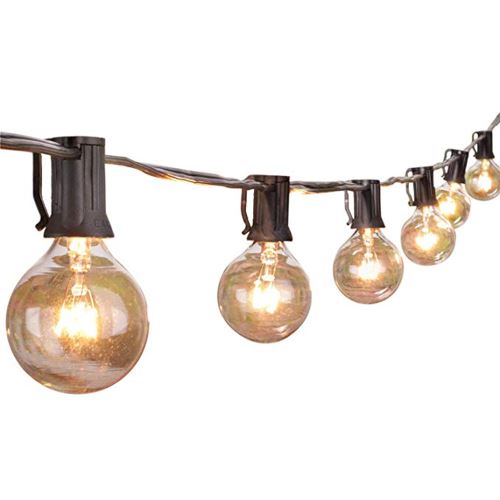 25ft Guirlandes avec Clear ampoules énumérés Cour arrière Patio Eclairage_Home203
