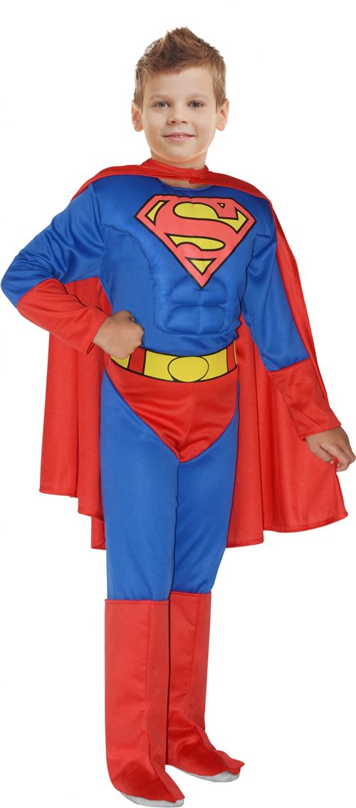 DC Comics costume Superman garçons bleu/rouge