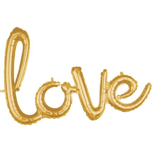 Amscan ballon d'amour 79 cm feuille d'or