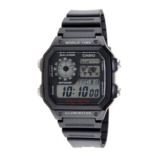 Montre - Casio - Ae-1200Wh-1Avef - Chronographe - Alarme - Résistante A L'Eau 10 Bar