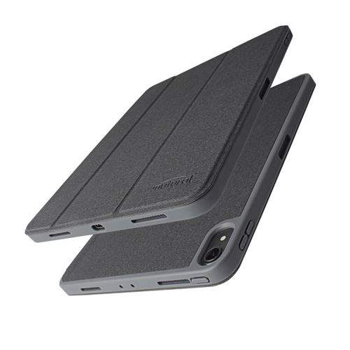 Etui en PU tissu en jean avec fente pour stylo noir pour votre Apple iPad Pro 11-inch (2018)