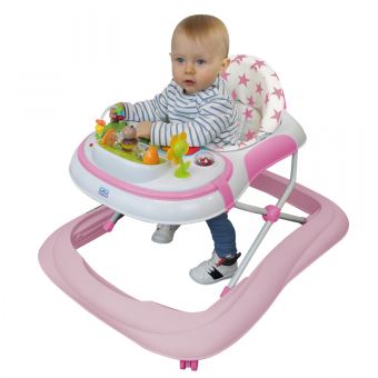 Trotteur b b volutif musical pliable r glable en hauteur Rose