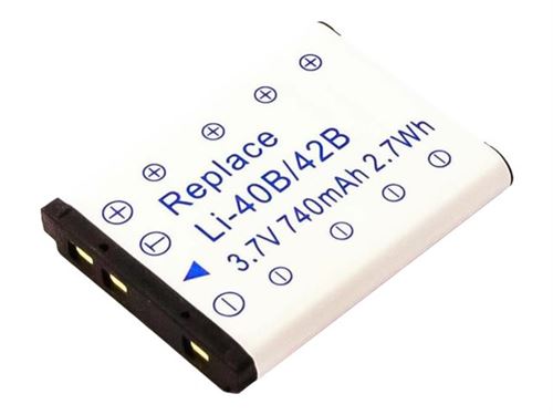 CoreParts - Batterie - 660 mAh - noir - pour Nikon Coolpix S200, S500; Olympus FE-220, 230, 240, 250, X-785; µ[MJU:] 72X, 760, 770, 780