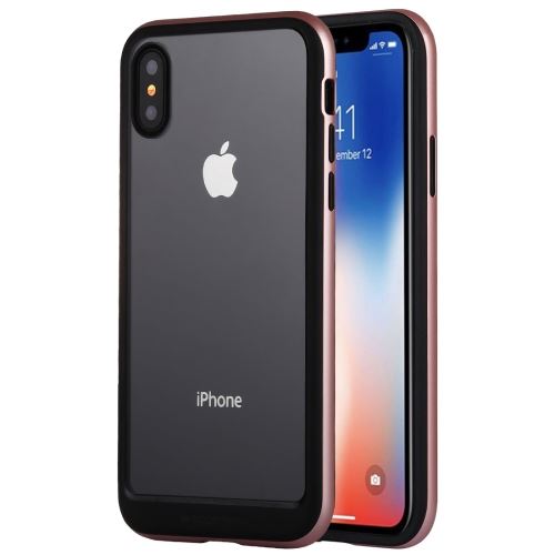 Iphone X / Xs Coque Protection Plastique Bumper Doré Als81070