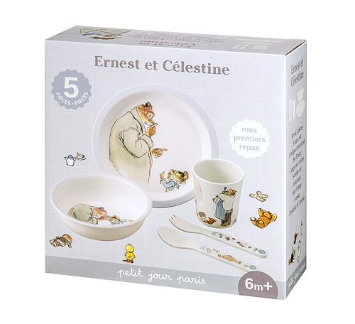 Petit Jour Paris Coffret Repas 5 Pièces Gris