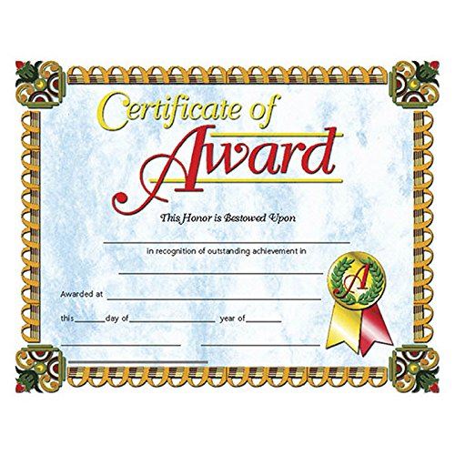 Certificates of Award (Set of 30)