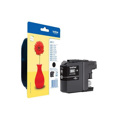 Brother LC121BK - Noir - original - cartouche d'encre - pour Brother DCP-J100, J105, J132, J152, J552, J752, MFC-J245, J470, J650, J870