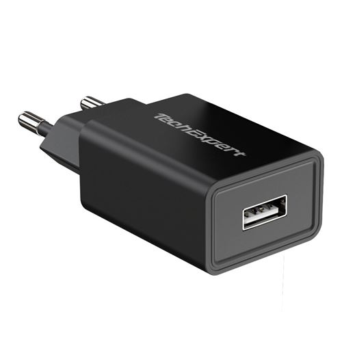 Chargeur Secteur vers USB 5V 1A TechExpert 5Watts noir