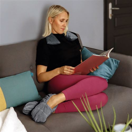 4 coloris Norme CE Vivezen /® Coussin chauffant tour de cou pour /épaule et nuque