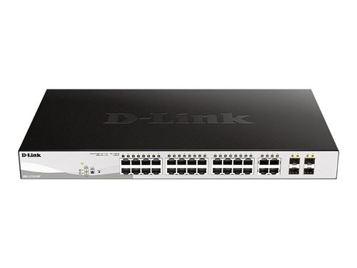 D-Link Web Smart DGS-1210-24P - switch - 24 poorten - Beheerd - desktop, rack-uitvoering