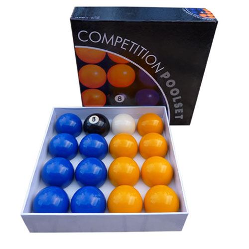Billes Pool Jaune & Bleu Standard 50,8 mm