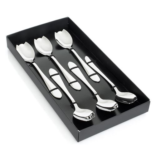 Table Passion Argent Coffret 6 Cuilleres Melon Atlanta - / Métallique - Acier Inoxydable (Inox)