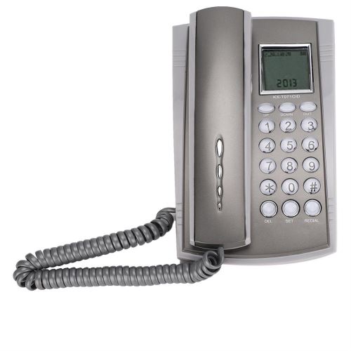 Ckx-071 Téléphone Fixe Avec Fil Pour Bureau / Domicile / Hôtel / Centre D'Appel, Gris