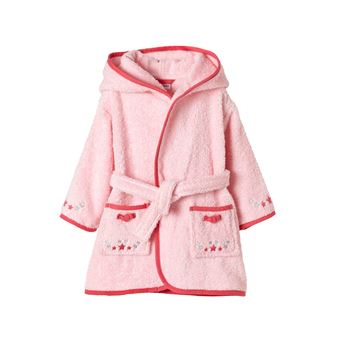 Vertbaudet Peignoir De Bain Bebe Souris Rose 36m 94cm Gants Sorties De Bain Serviettes Achat Prix Fnac