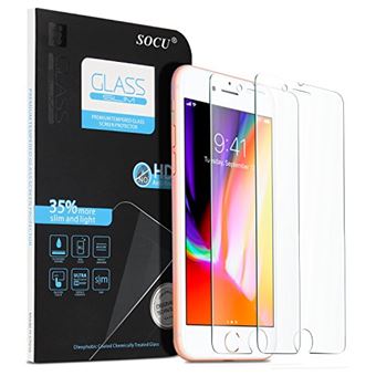 2 pièces] Protection écran iPhone 8 / iPhone 7, Ultra Résistant