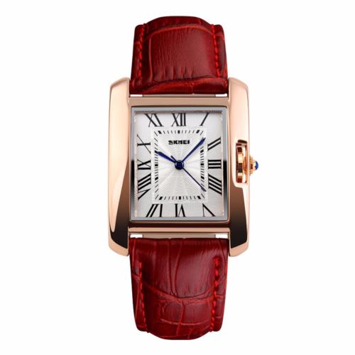 Montre Femme Quartz Rectangle Rouge
