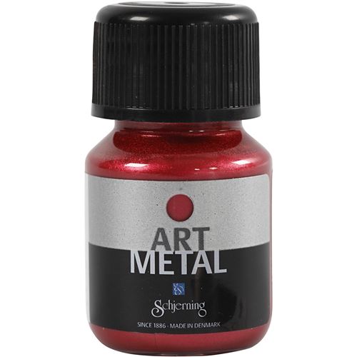 Schjerning peinture Art Métal 30ml rouge lave