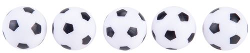 Angel Sports BOULES TABLE DE FOOTBALL NOIR BLANC 5 PIÈCES
