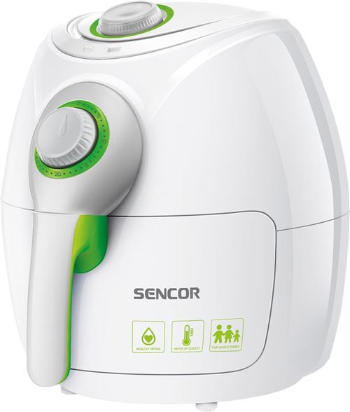 Friteuse sans huile Sencor sfr 3220wh 2.6l 1500w vert, blanc (sfr3220wh)