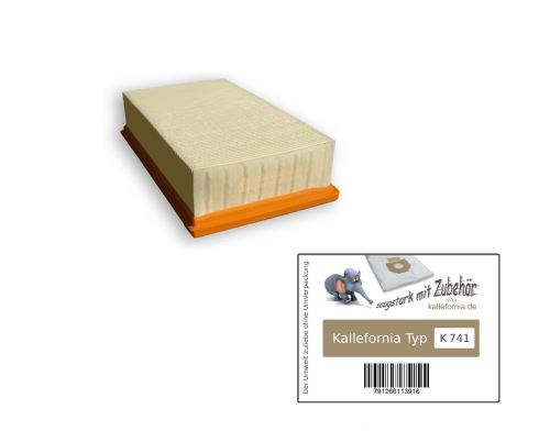 Kallefornia K741 1 filtre pour aspirateur Kärcher Profesional NT 65/1 Tact