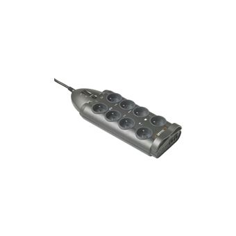 Parasurtenseur 8 prises Infosec S8 LAN TV Gris